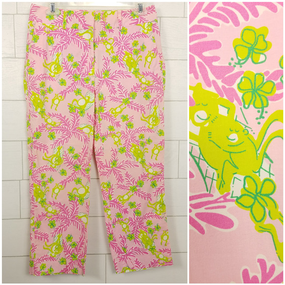 Lilly Pulitzer Pants - Lilly Pulitzer Size 4 Pants Mommy & Me Monkey Pink